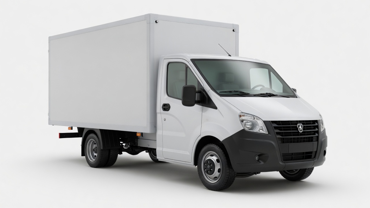 Газель NEXT с белым фургоном 16 м³, без надписей